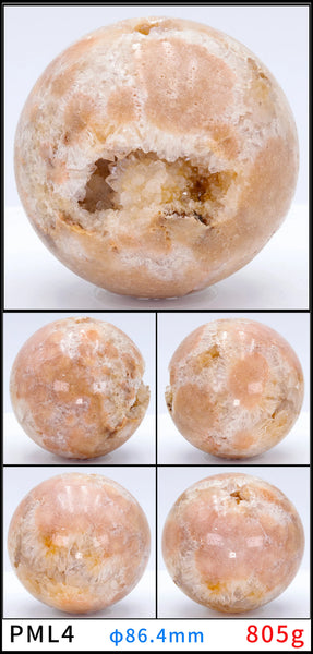 Pink Quartz Crystal Rock Ball-ToShay.org