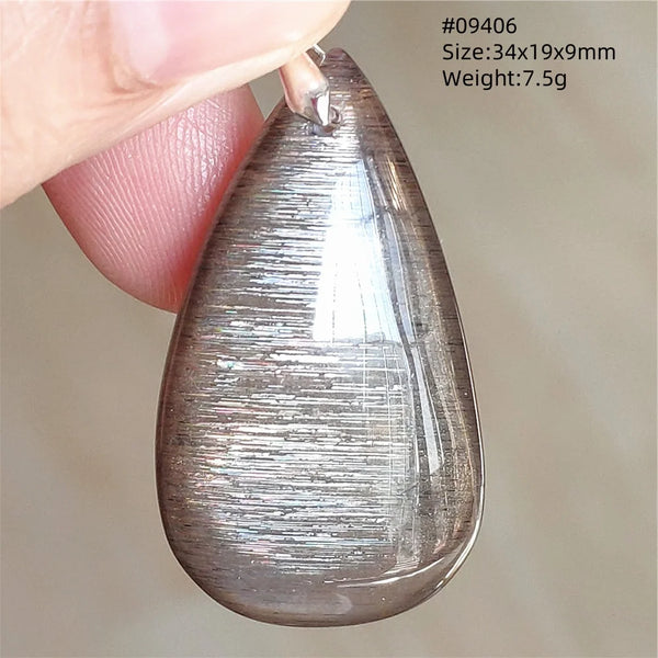 Black Moonstone Sunstone Pendant-ToShay.org