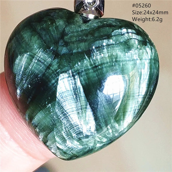 Green Seraphinite Pendant-ToShay.org
