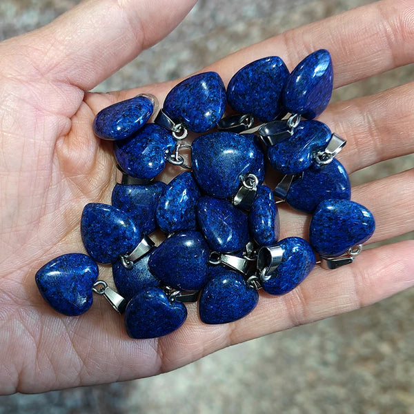 Mixed Crystal Heart Pendants-ToShay.org