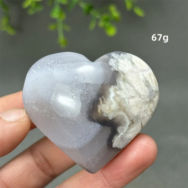 Black Cherry Agate Heart-ToShay.org