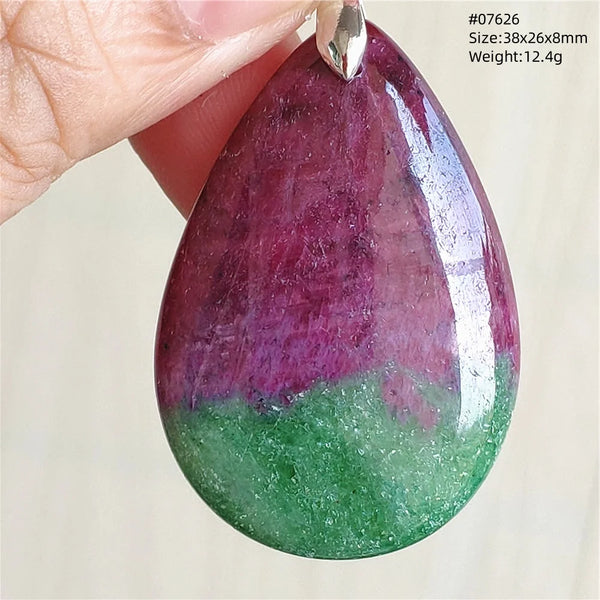 Red Ruby Zoisite Pendant-ToShay.org
