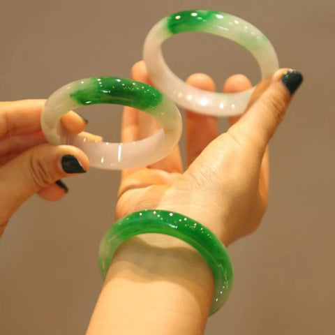 Green Jade Bangle-ToShay.org