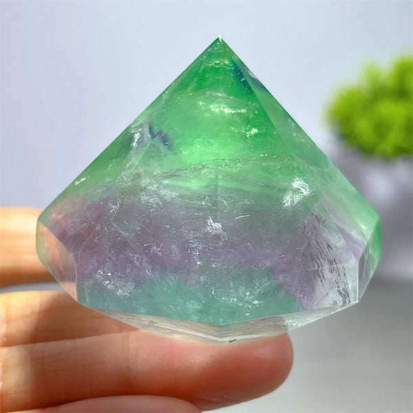 Rainbow Fluorite Diamond-ToShay.org