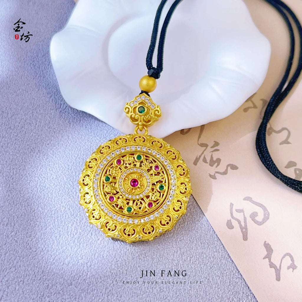 Gold Compass Pendant-ToShay.org