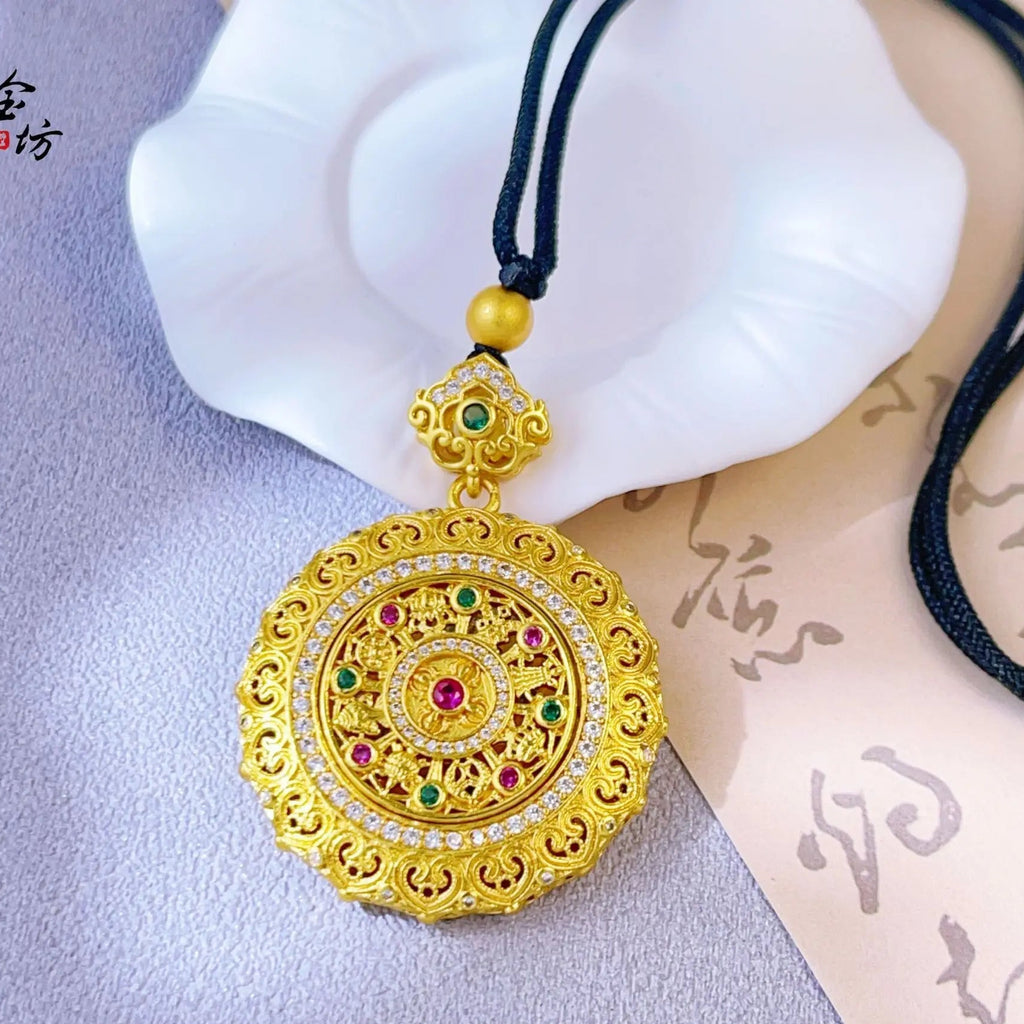 Gold Compass Pendant-ToShay.org