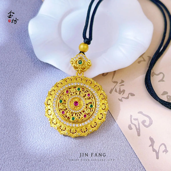 Gold Compass Pendant-ToShay.org