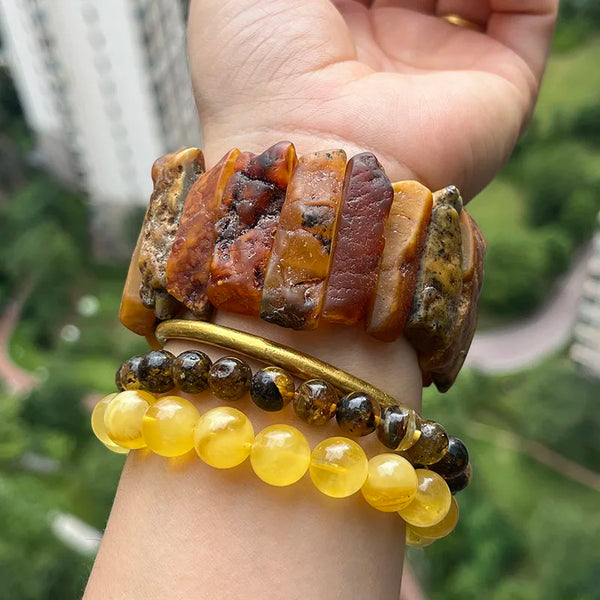 Yellow Amber Bracelet-ToShay.org