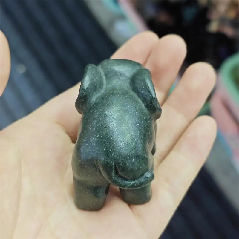 Green Jade Elephant-ToShay.org