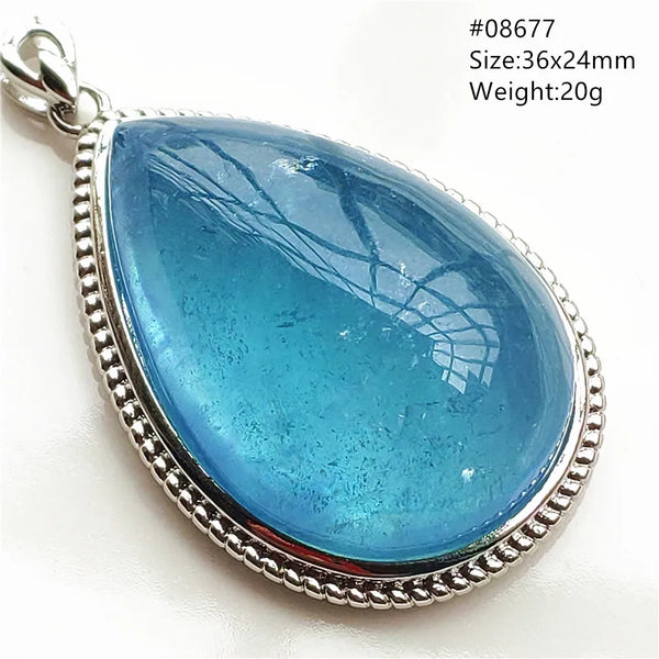 Blue Aquamarine Pendant-ToShay.org