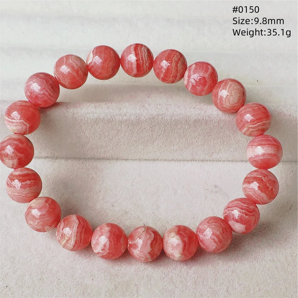 Red Rhodochrosite Bracelet-ToShay.org