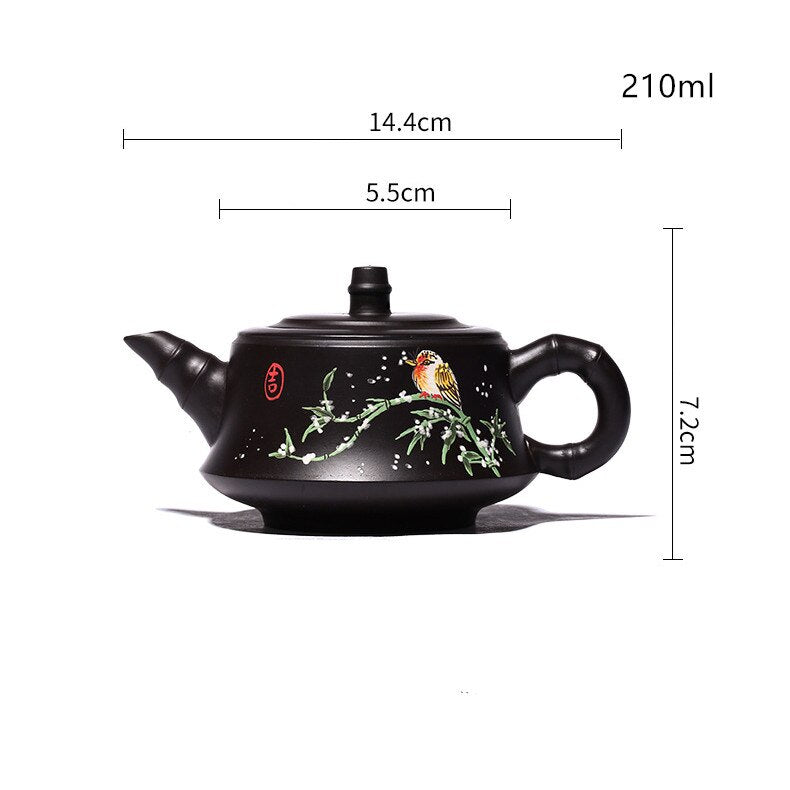 Yixing Clay Painted Tea Pot-ToShay.org