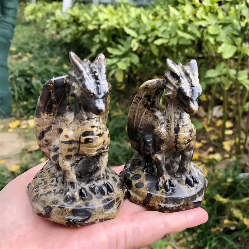Yellow Picture Stone Dragon-ToShay.org