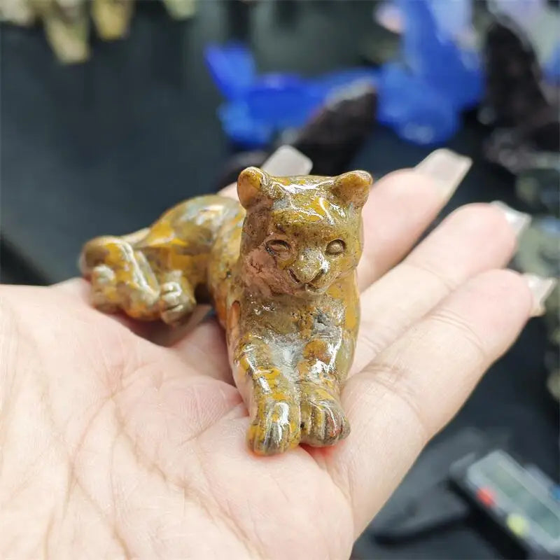Yellow Unakite Cat-ToShay.org