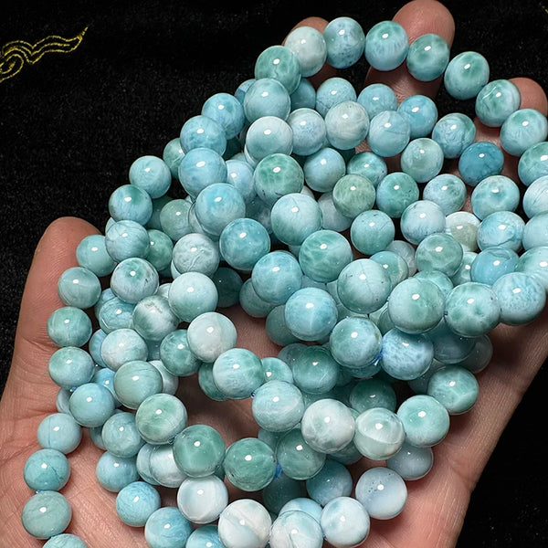 Blue Larimar Bead Bracelet-ToShay.org