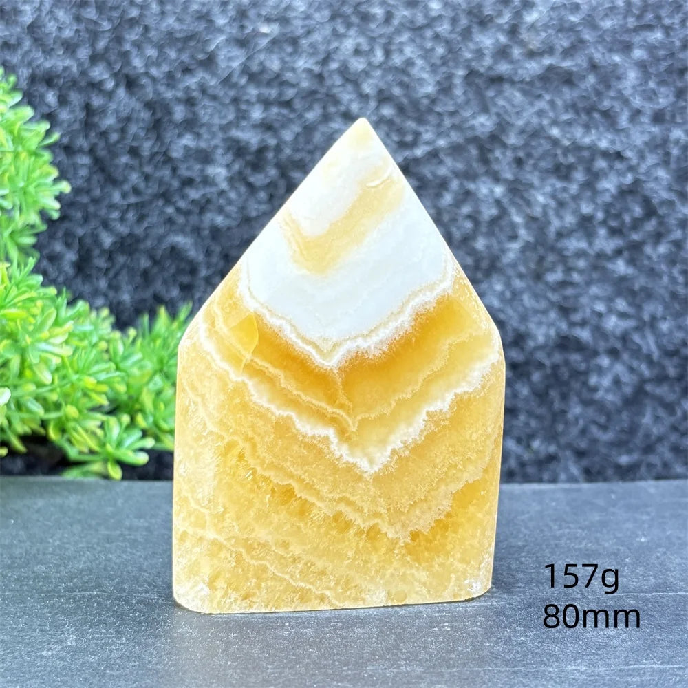 Yellow Striped Crystal Tower-ToShay.org