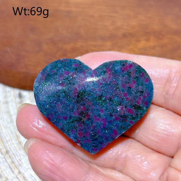 Blue Ruby Kyanite Hearts-ToShay.org