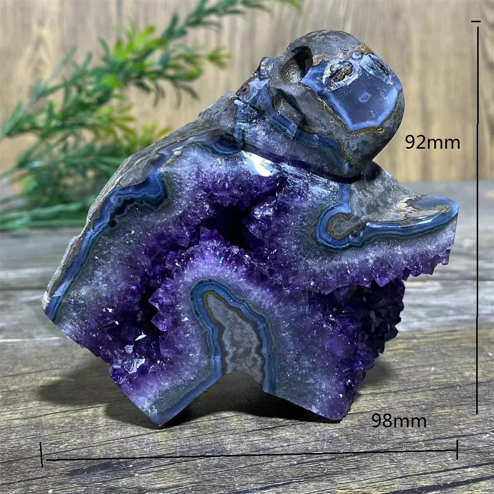 Purple Amethyst Skull Cluster-ToShay.org