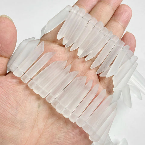 White Crystal Chip Beads-ToShay.org