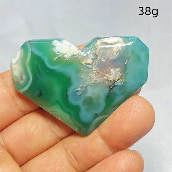 Green Cherry Blossom Agate-ToShay.org