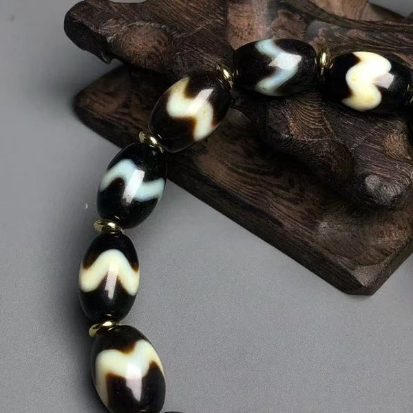 Tibetan Agate Dzi Bracelet-ToShay.org