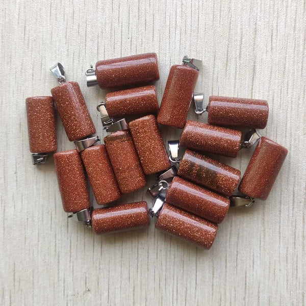 Mixed Crystal Cylinder Pendants-ToShay.org