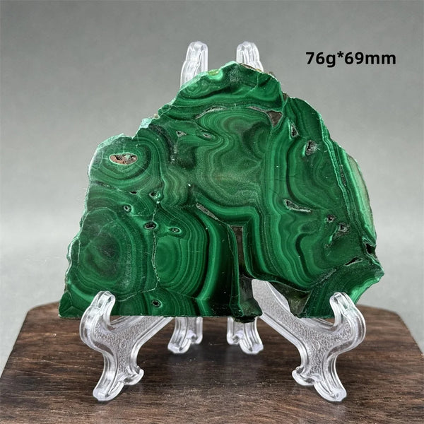 Green Malachite Raw Slice-ToShay.org