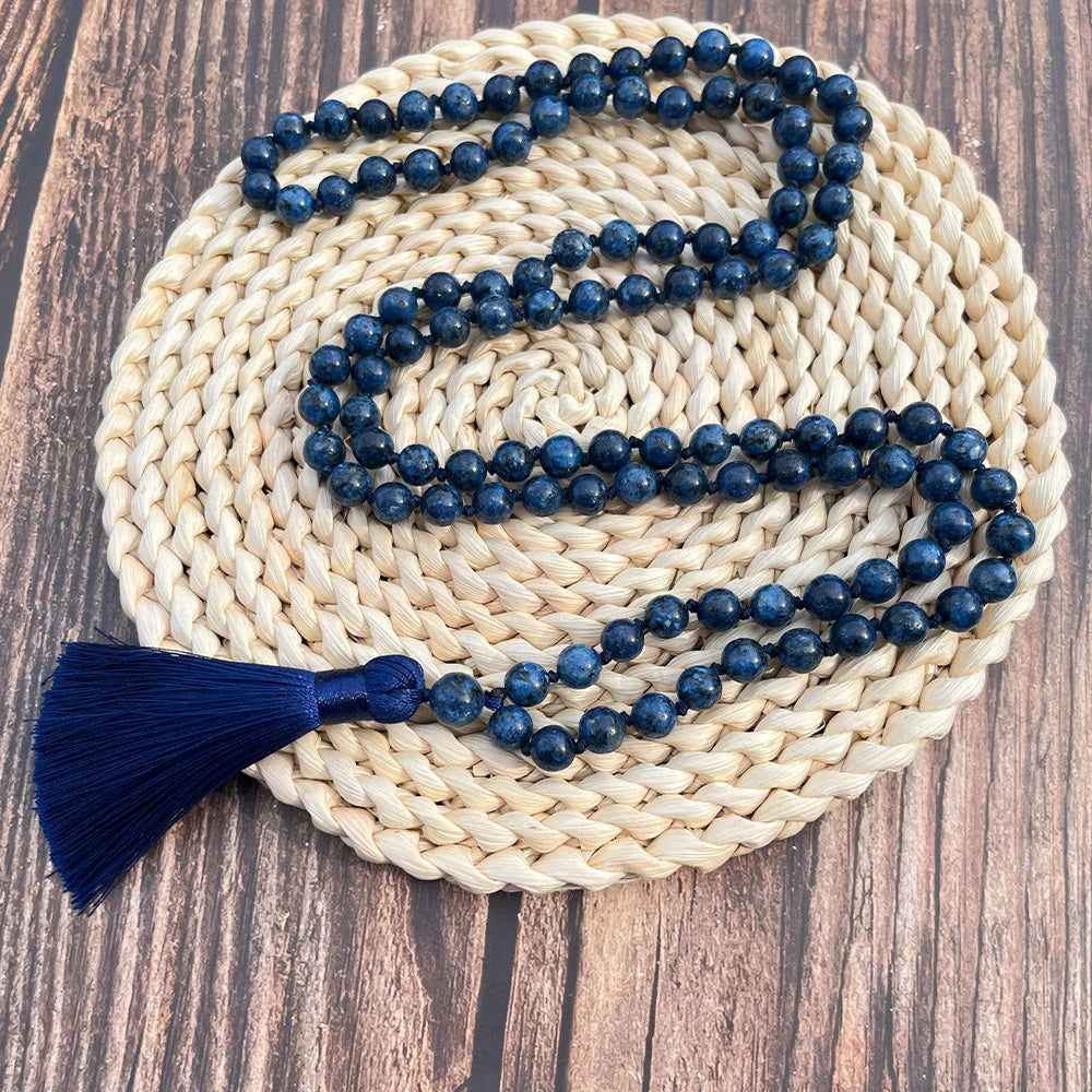Blue Lapis Lazuli Mala Beads-ToShay.org