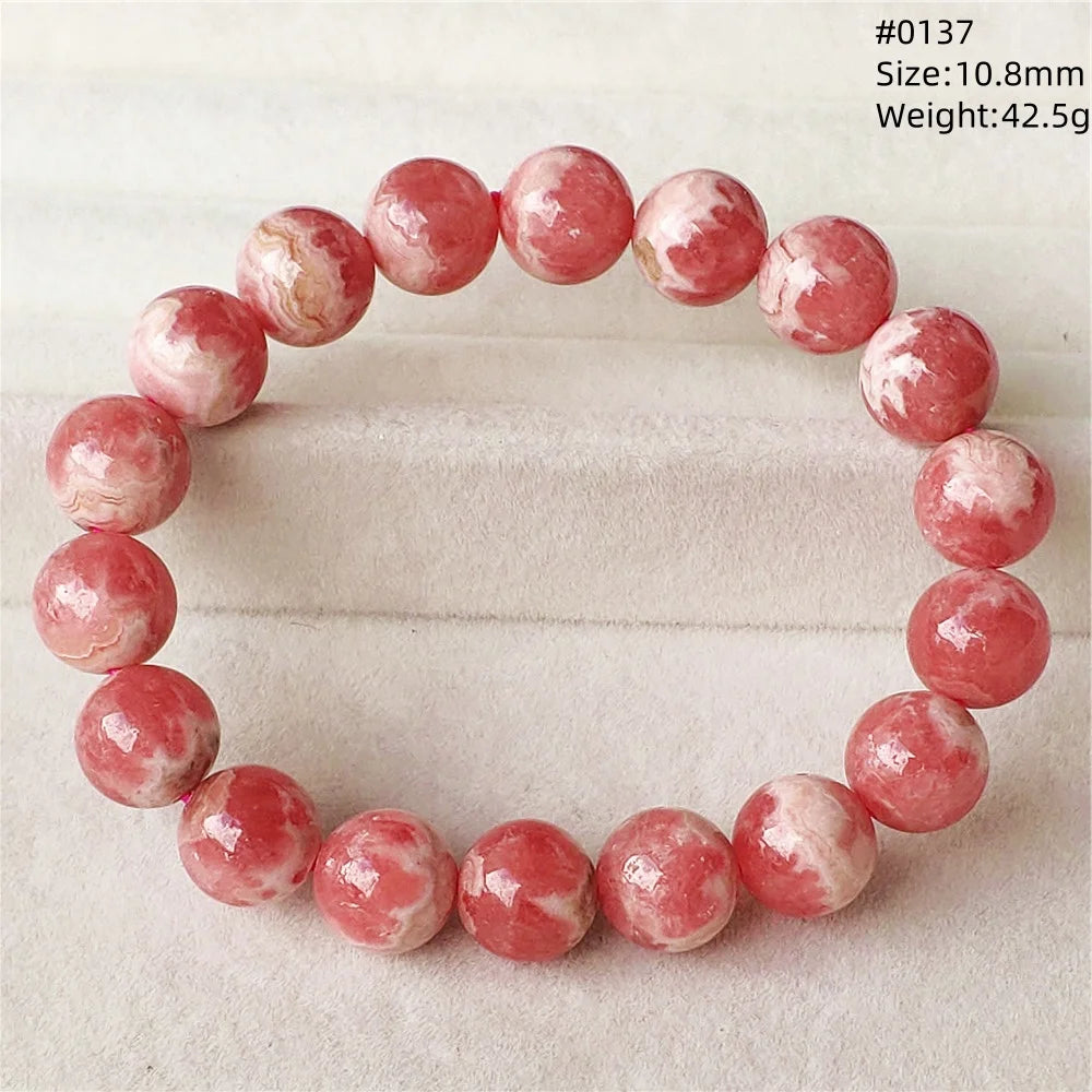 Red Rhodochrosite Bracelet-ToShay.org