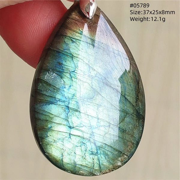 Blue Purple Labradorite Pendant-ToShay.org