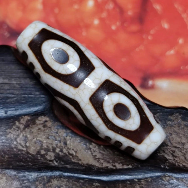 Tibetan Eyes Agate DZI Beads-ToShay.org