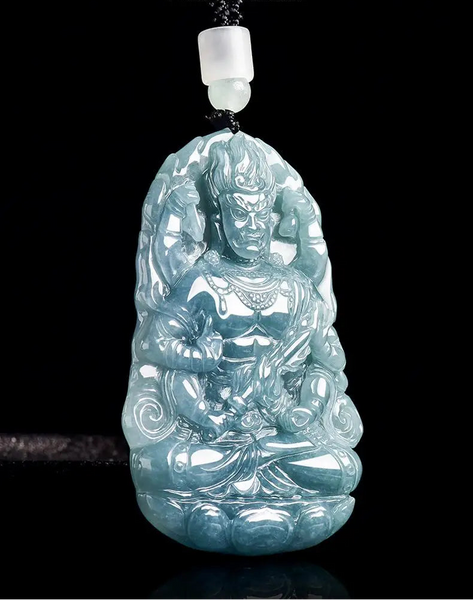 Blue Jadeite Bodhisattva-ToShay.org