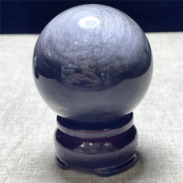 Grey Eyes Obsidian Ball-ToShay.org