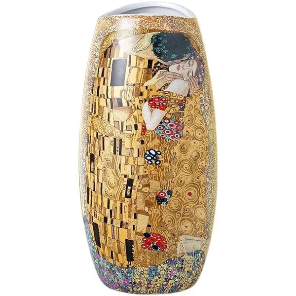Klimt Kiss Ceramic Vase-ToShay.org