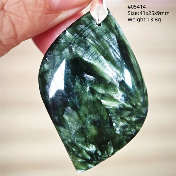 Green Seraphinite Pendant-ToShay.org