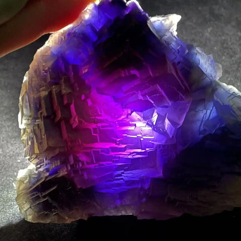 Purple Fluorite Crystal-ToShay.org