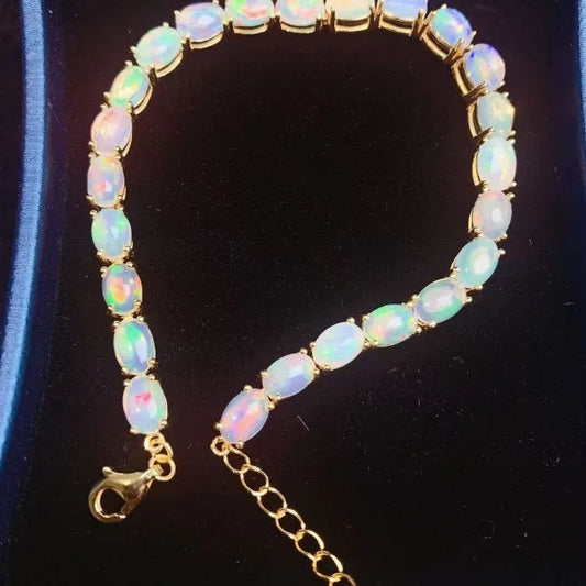 White Opal Bracelet-ToShay.org
