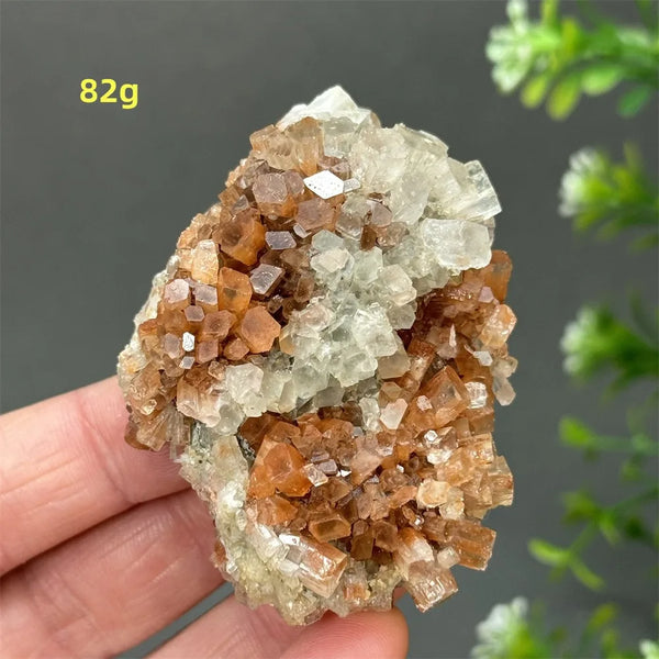 Orange Aragonite Crystal Cluster-ToShay.org