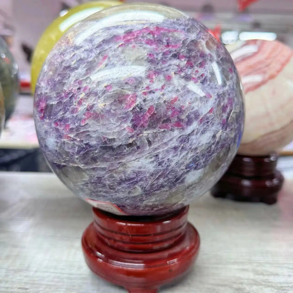 Pink Lepidolite Ball-ToShay.org