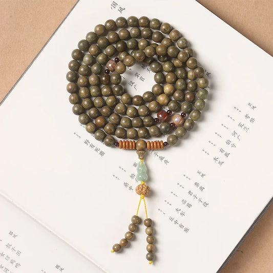 Green Sandalwood Buddha Beads-ToShay.org