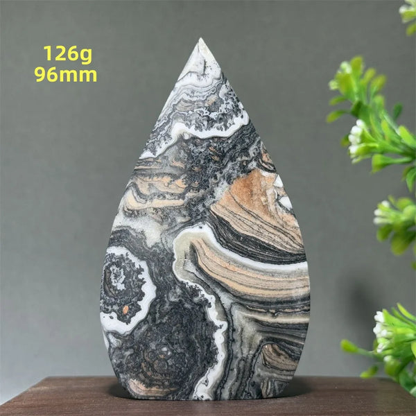 Grey Striped Agate Torch-ToShay.org