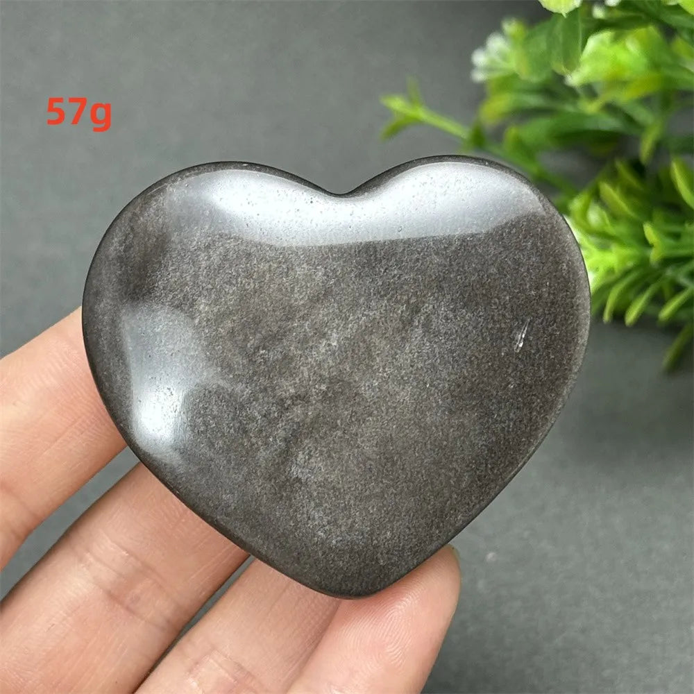 Silver Obsidian Quartz Heart-ToShay.org