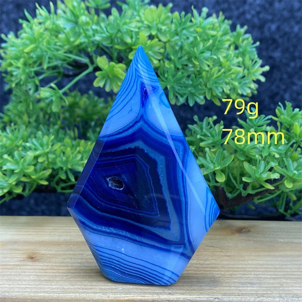 Blue Agate Torch-ToShay.org