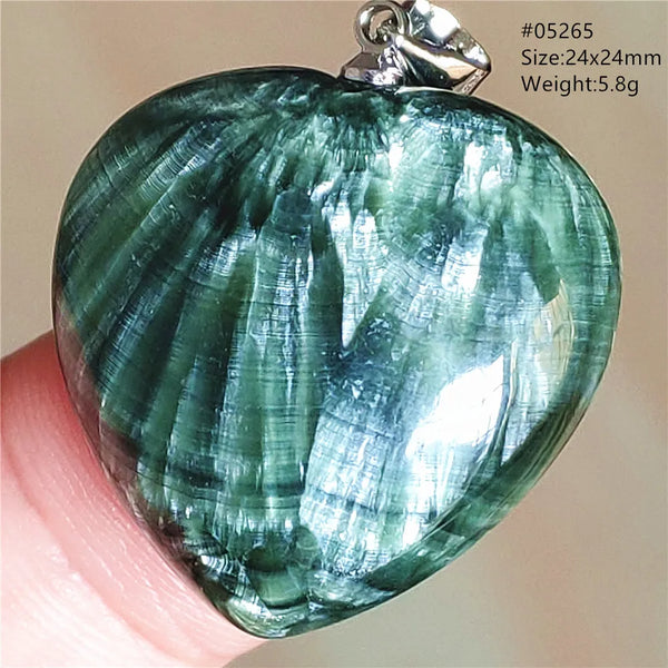 Green Seraphinite Pendant-ToShay.org