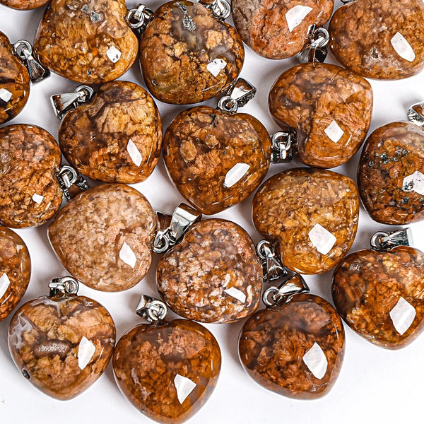 Brown Gold Agate Heart-ToShay.org