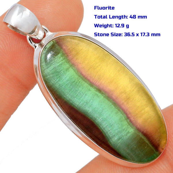 Rainbow Fluorite Pendant-ToShay.org