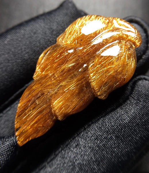 Copper Rutilated Quartz Leaf-ToShay.org