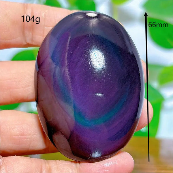 Rainbow Obsidian Palm Stones-ToShay.org