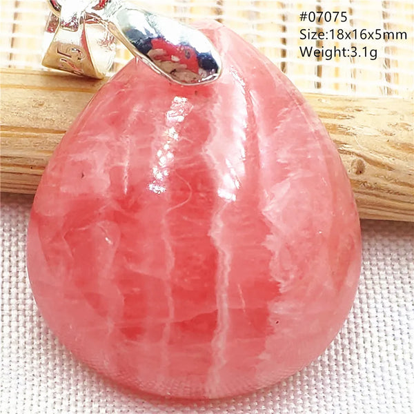 Red Rhodochrosite Pendant-ToShay.org