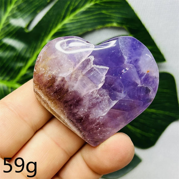 Purple Agate Amethyst Heart-ToShay.org